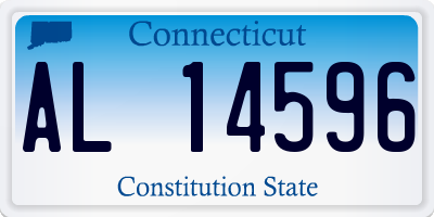 CT license plate AL14596