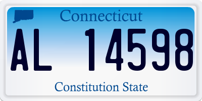 CT license plate AL14598