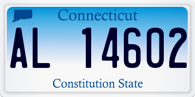 CT license plate AL14602