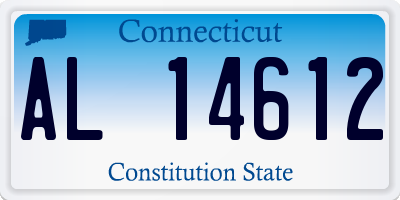CT license plate AL14612