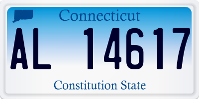 CT license plate AL14617