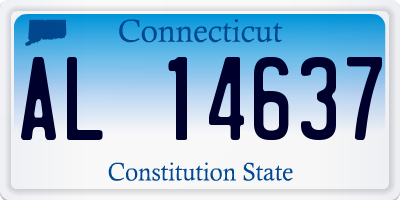 CT license plate AL14637