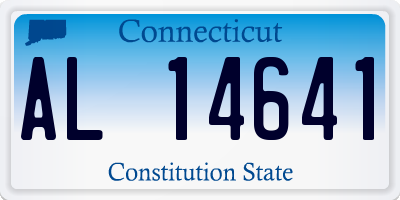 CT license plate AL14641