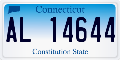 CT license plate AL14644