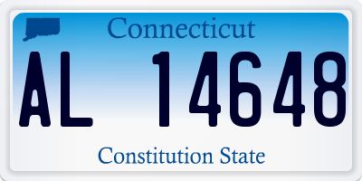 CT license plate AL14648