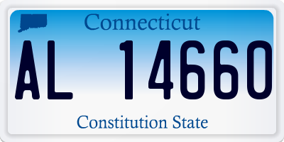 CT license plate AL14660