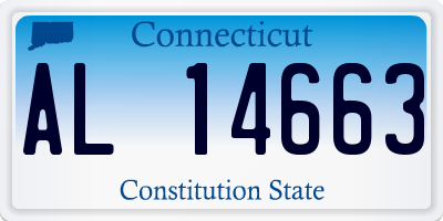 CT license plate AL14663