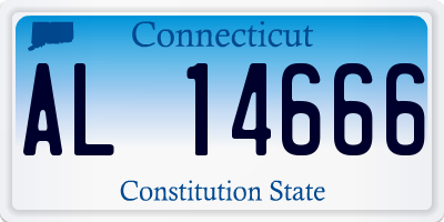 CT license plate AL14666