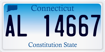 CT license plate AL14667