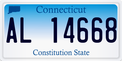 CT license plate AL14668