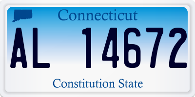CT license plate AL14672