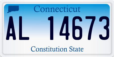 CT license plate AL14673