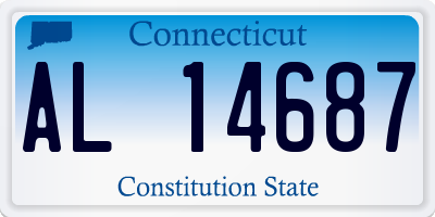 CT license plate AL14687