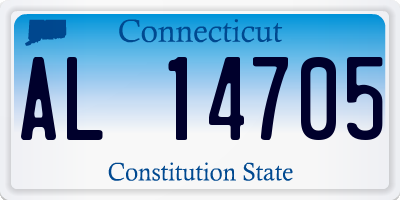 CT license plate AL14705