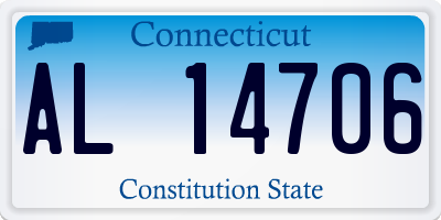 CT license plate AL14706