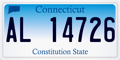 CT license plate AL14726