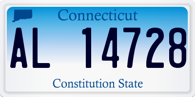 CT license plate AL14728