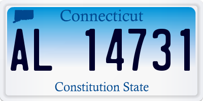 CT license plate AL14731
