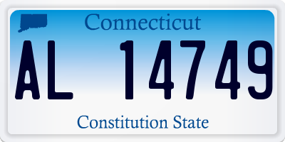 CT license plate AL14749