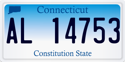 CT license plate AL14753