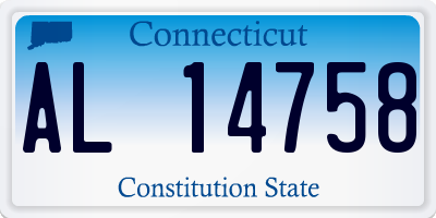 CT license plate AL14758