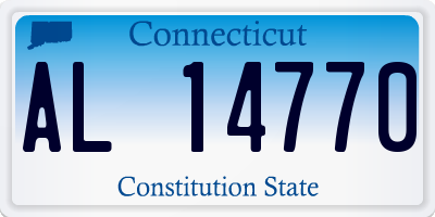 CT license plate AL14770