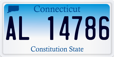 CT license plate AL14786