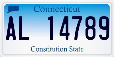 CT license plate AL14789