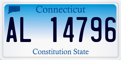 CT license plate AL14796