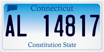 CT license plate AL14817