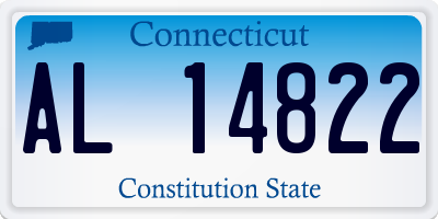 CT license plate AL14822
