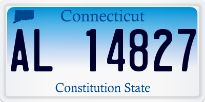 CT license plate AL14827