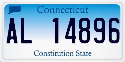 CT license plate AL14896