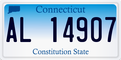 CT license plate AL14907