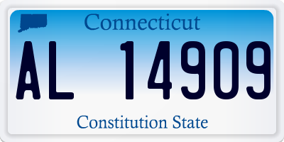 CT license plate AL14909