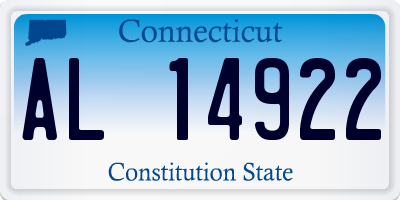 CT license plate AL14922