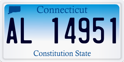 CT license plate AL14951