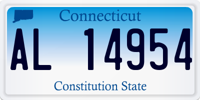 CT license plate AL14954