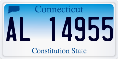 CT license plate AL14955