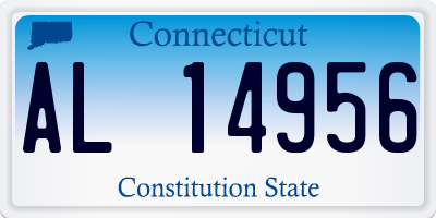 CT license plate AL14956