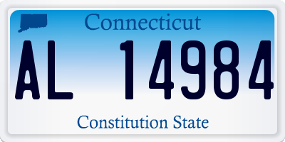 CT license plate AL14984