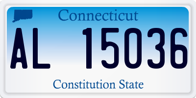 CT license plate AL15036