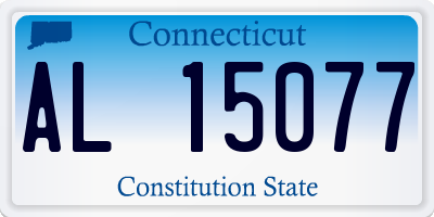 CT license plate AL15077
