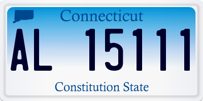 CT license plate AL15111