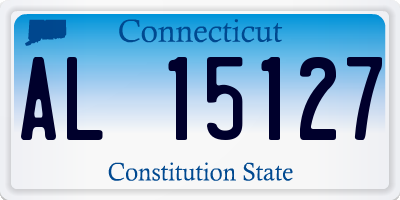 CT license plate AL15127