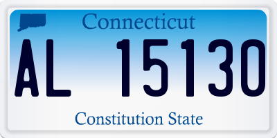 CT license plate AL15130