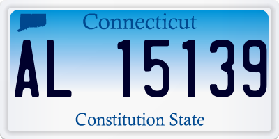 CT license plate AL15139