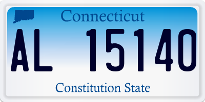 CT license plate AL15140