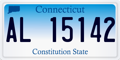 CT license plate AL15142