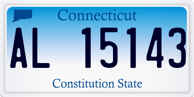 CT license plate AL15143